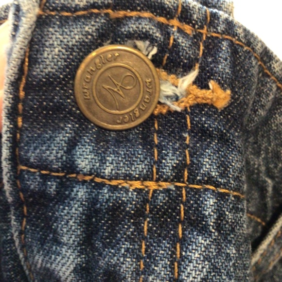 Wrangler vintage bare back jeans women’s size 20W blue relaxed fit western - Picture 6 of 8